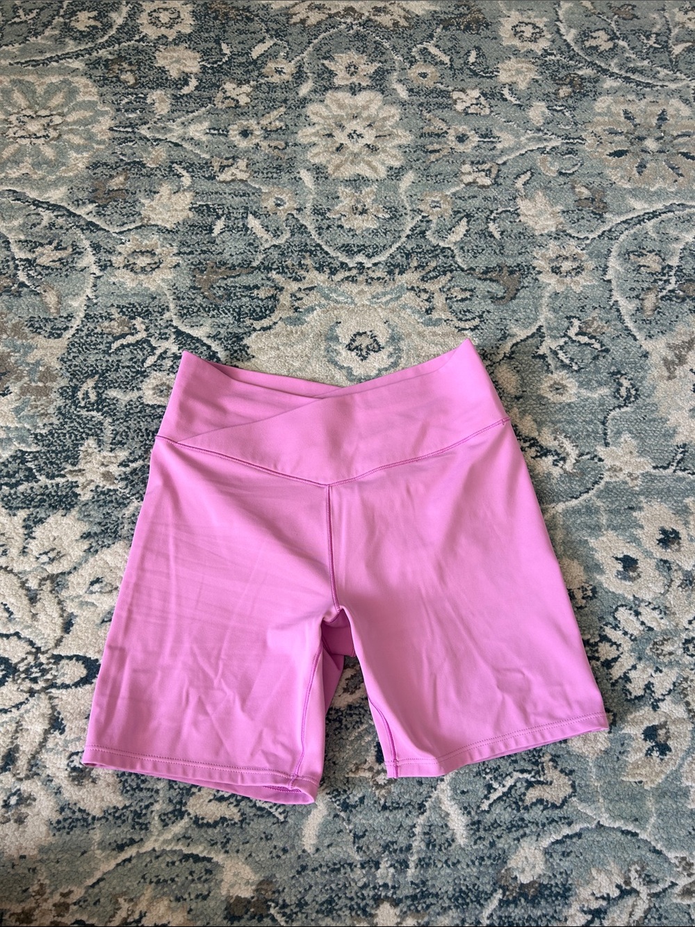 JoyLab Light Pink High-Waist Bike Shorts